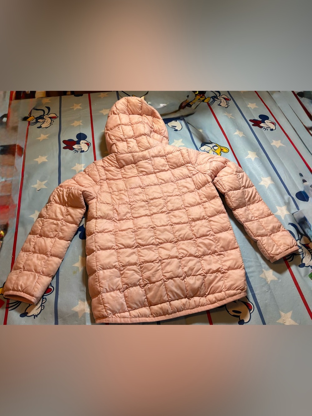 The north face thermoball eco hooded jacket pink/peach toddler 6t - Picture 6 of 9